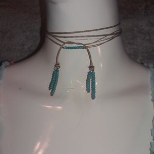 3 for $10 Turquoise bead lariat and earrings